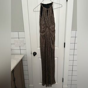 Maxi metallic dress laundry